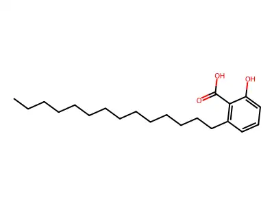 2-Hydroxy-6-tetradecylbenzoic acid structure