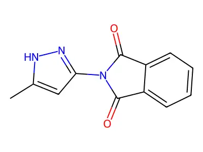 2-(5-methyl-1H-pyrazol-3-yl)-1H-isoindole-1,3(2H)-dione structure