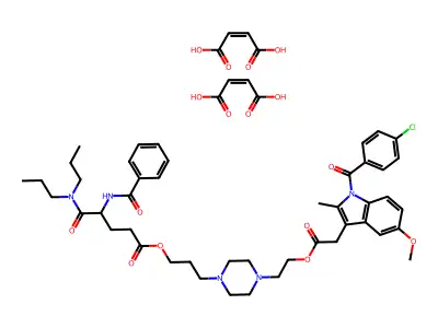 Proglumetacin Maleate structure