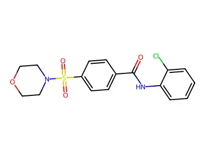 N-(2-chlorophenyl)-4-(morpholinosulfonyl)benzamide structure