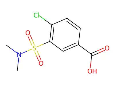 4-Chloro-3-(dimethylsulfamoyl)benzoic acid structure