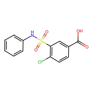 4-Chloro-3-(phenylsulfamoyl)benzoic acid structure