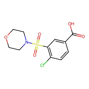 4-Chloro-3-(morpholine-4-sulfonyl)benzoic acid structure