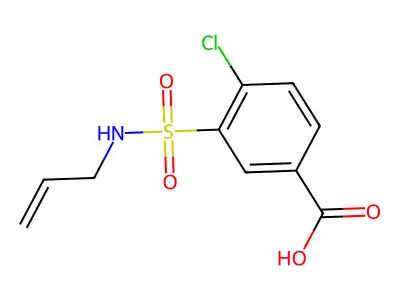 4-Chloro-3-[(prop-2-en-1-yl)sulfamoyl]benzoic acid structure