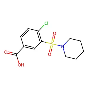 4-Chloro-3-(piperidine-1-sulfonyl)-benzoic acid structure