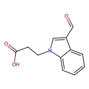 3-(3-formyl-1H-indol-1-yl)propanoic acid structure