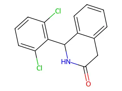 3(2H)-Isoquinolinone, 1-(2,6-dichlorophenyl)-1,4-dihydro- structure