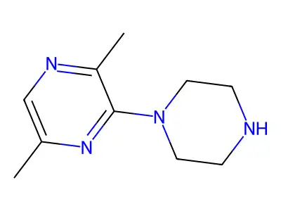 2,5-Dimethyl-3-piperazin-1-ylpyrazine structure