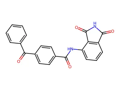 4-benzoyl-N-(1,3-dioxoisoindol-4-yl)benzamide structure