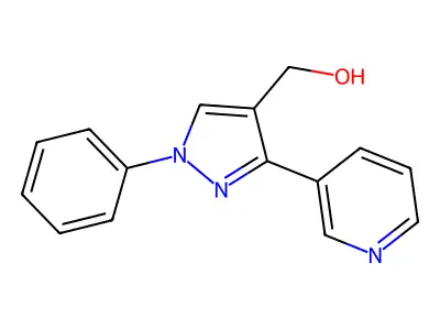(1-Phenyl-3-pyridin-3-yl-1H-pyrazol-4-yl)-methanol structure