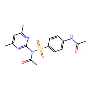 Diacetylsulfadimidine structure