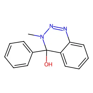 3-Methyl-4-phenyl-3,4-dihydro-1,2,3-benzotriazin-4-ol structure