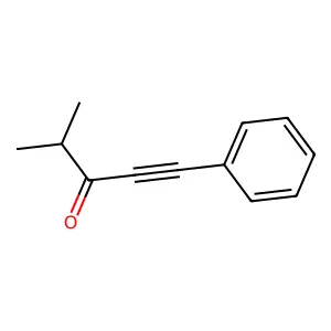 4-Methyl-1-phenylpent-1-yn-3-one structure