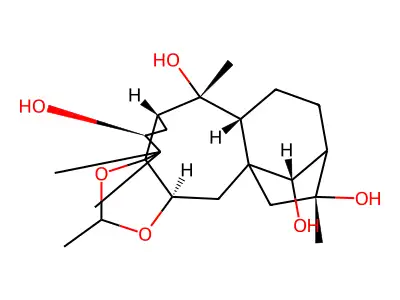 5,6-Ethylidene-grayanotoxin III structure