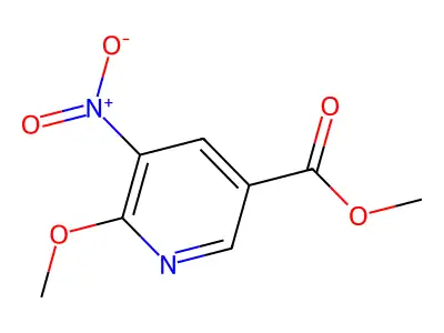 Methyl 6-methoxy-5-nitronicotinate structure