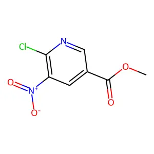 Methyl 6-chloro-5-nitronicotinate structure