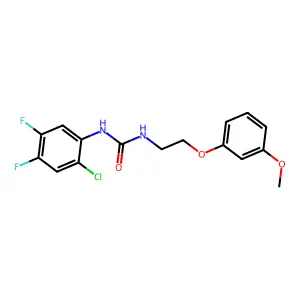 N-(2-Chloro-4,5-difluorophenyl)-N'-[2-(3-methoxyphenoxy)ethyl]urea structure