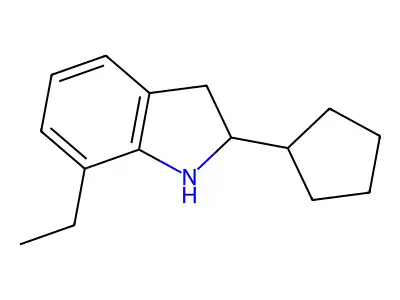 2-Cyclopentyl-7-ethylindoline structure