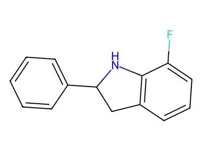 7-Fluoro-2-phenylindoline structure