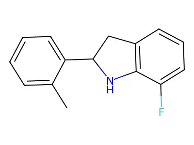 7-Fluoro-2-(o-tolyl)indoline structure
