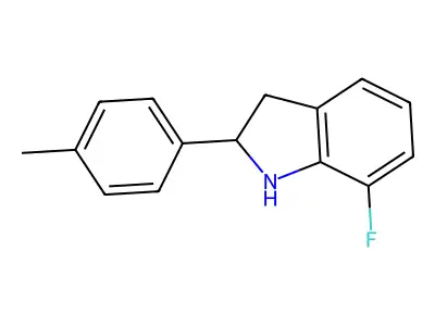 7-Fluoro-2-(p-tolyl)indoline structure