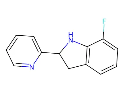 7-Fluoro-2-(pyridin-2-yl)indoline structure