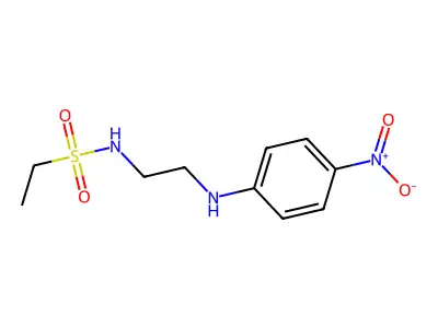 N-{2-[(4-nitrophenyl)amino]ethyl}ethanesulfonamide structure