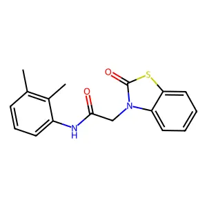 N-(2,3-dimethylphenyl)-2-(2-oxo-1,3-benzothiazol-3-yl)acetamide structure