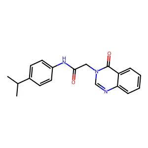 N-(4-Isopropylphenyl)-2-(4-oxo-3(4H)-quinazolinyl)acetamide structure