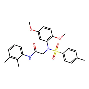2-(2,5-dimethoxy-N-(4-methylphenyl)sulfonylanilino)-N-(2,3-dimethylphenyl)acetamide structure