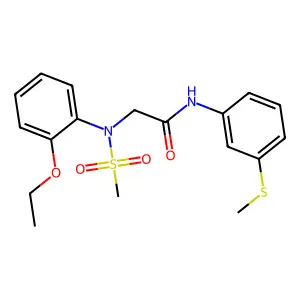 2-(2-ethoxy-N-methylsulfonylanilino)-N-(3-methylsulfanylphenyl)acetamide structure