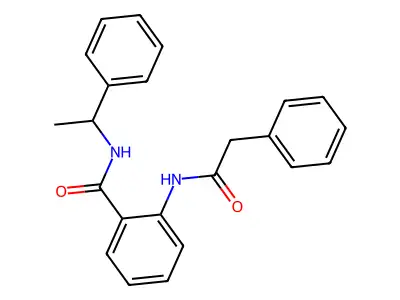 2-[(phenylacetyl)amino]-N-(1-phenylethyl)benzamide structure
