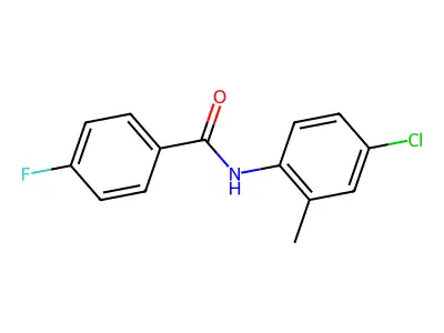 N-(4-chloro-2-methylphenyl)-4-fluorobenzamide structure