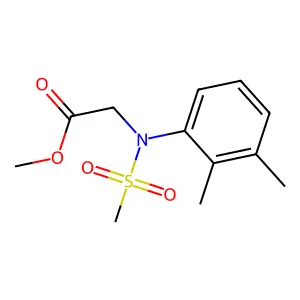 Methyl N-(2,3-dimethylphenyl)-N-(methylsulfonyl)glycinate structure
