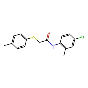 N-(4-chloro-2-methylphenyl)-2-(4-methylphenyl)sulfanylacetamide structure