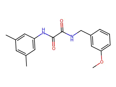 N-(3,5-dimethylphenyl)-N'-(3-methoxybenzyl)ethanediamide structure