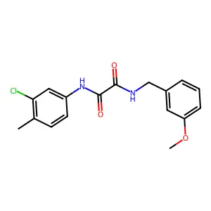 N-(3-chloro-4-methylphenyl)-N'-(3-methoxybenzyl)ethanediamide structure
