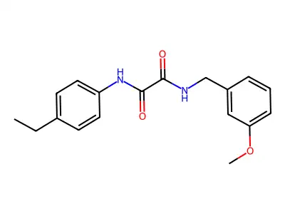 N-(4-ethylphenyl)-N'-(3-methoxybenzyl)ethanediamide structure