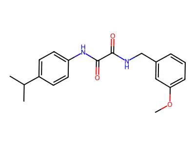 N-(3-methoxybenzyl)-N'-[4-(propan-2-yl)phenyl]ethanediamide structure