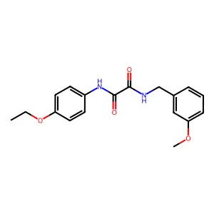 N'-(4-ethoxyphenyl)-N-[(3-methoxyphenyl)methyl]oxamide structure