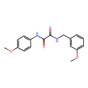 N-(3-methoxybenzyl)-N'-(4-methoxyphenyl)ethanediamide structure