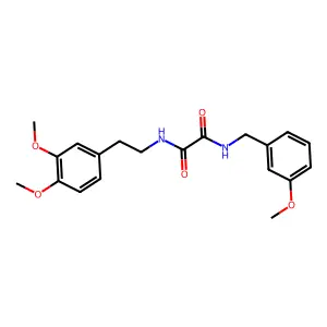 N-[2-(3,4-dimethoxyphenyl)ethyl]-N'-(3-methoxybenzyl)ethanediamide structure