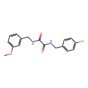 N-(4-chlorobenzyl)-N'-(3-methoxybenzyl)ethanediamide structure
