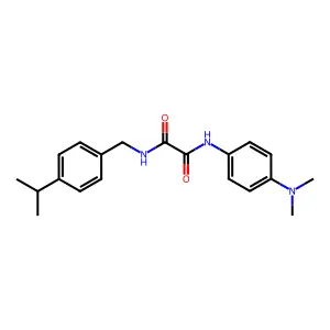 N-[4-(dimethylamino)phenyl]-N'-[4-(propan-2-yl)benzyl]ethanediamide structure
