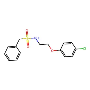 N-[2-(4-chlorophenoxy)ethyl]-1-phenylmethanesulfonamide structure