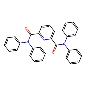 NN N'N' Tetraphenyl pyridine dicarboxamide structure