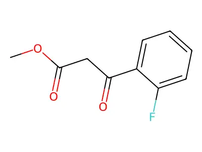 Methyl 2-fluoro-beta-oxobenzenepropanoate structure