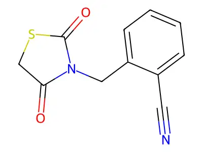 2-[(2,4-Dioxo-1,3-thiazolidin-3-yl)methyl]benzonitrile structure