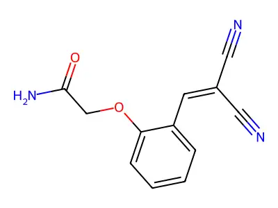 2-[2-(2,2-Dicyanoethenyl)phenoxy]acetamide structure
