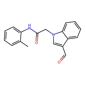 2-(3-Formyl-1H-indol-1-yl)-N-(o-tolyl)acetamide structure
